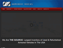 Tablet Screenshot of cbsarmoredtrucks.com